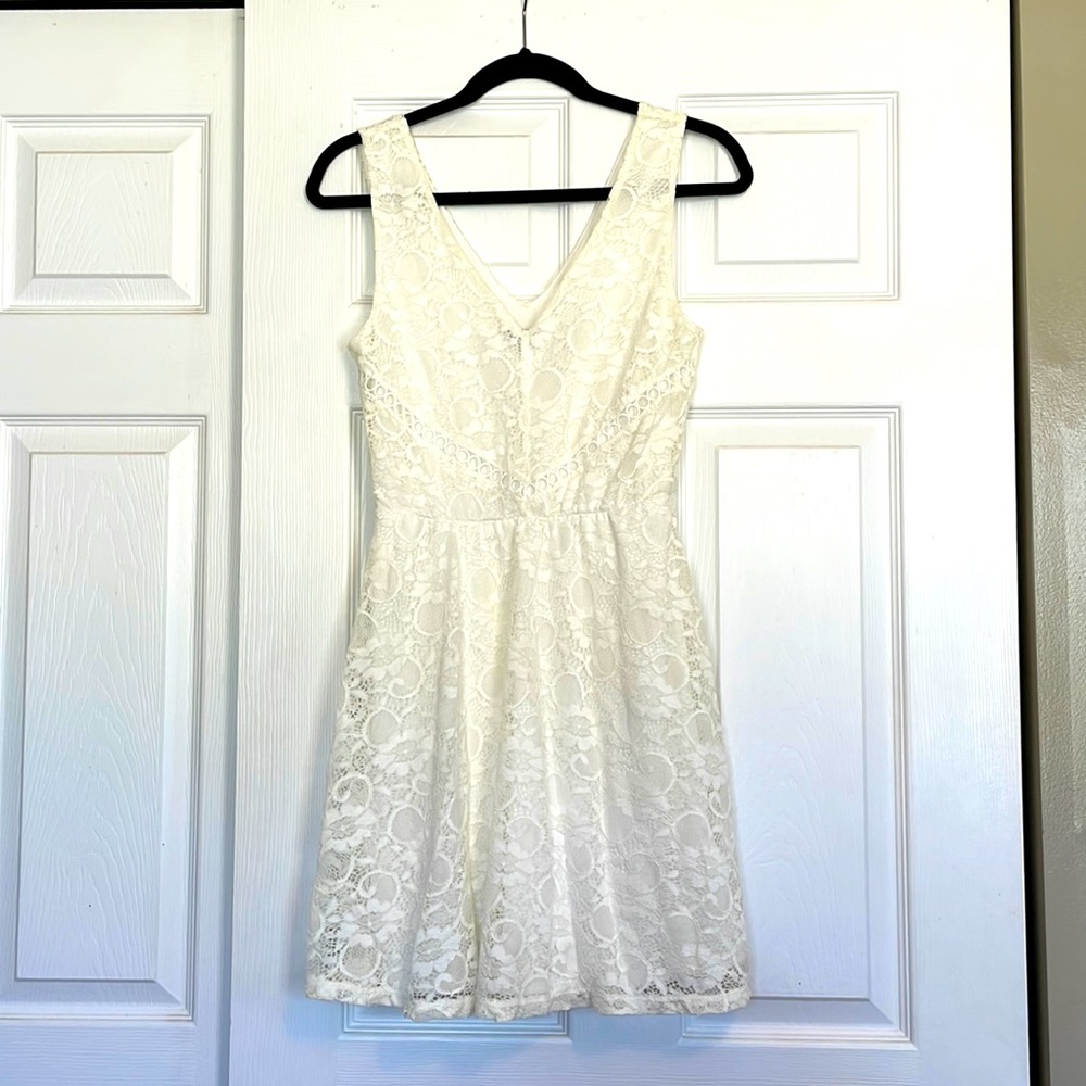 Size small white mini dress